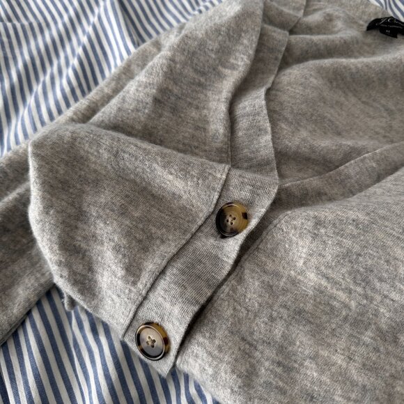 J. Crew Gray Women's Cardigan Sweater - Picture 4 of 9
